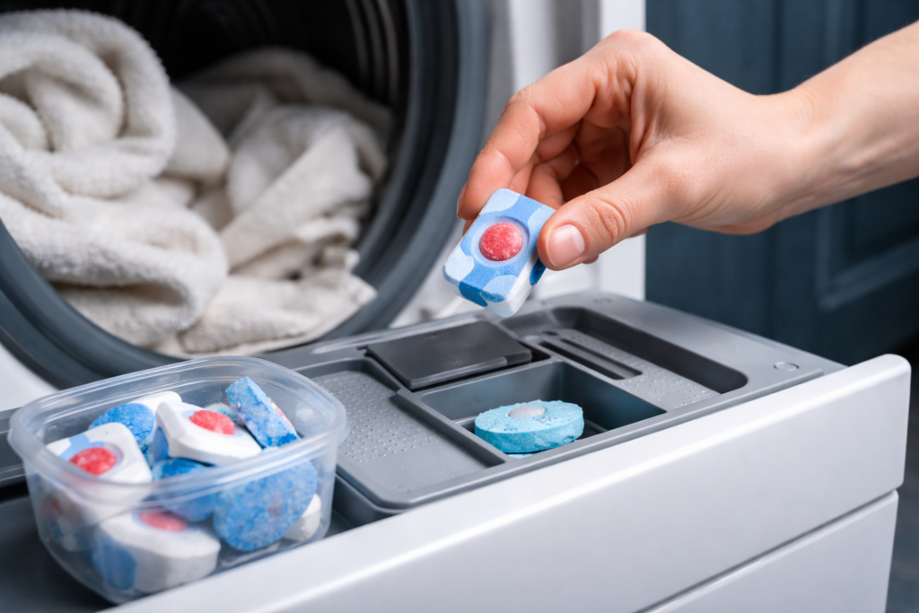 Slim omgaan met een vaatwastablet in de wasmachine: wat werkt wel en wat niet