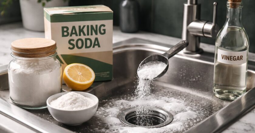 Slim ontstoppen met baking soda zonder agressieve middelen