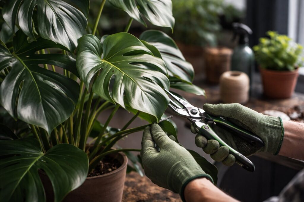 Monstera snoeien voor een gezonde en stijlvolle kamerplant